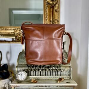 Vintage Coach Bleecker Bucket 4153 British Tan Brown 90s Purse Legacy Handbag